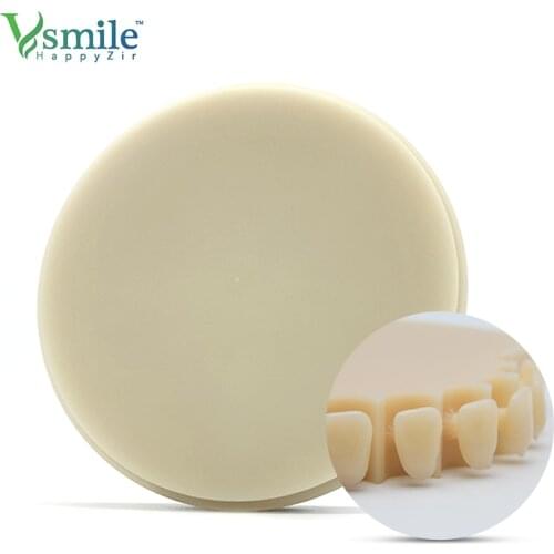 Dental Material 98MM Monolayer PMMA For Fully Or Partially Temporary Crowns And BridgesWith Open CADCAM System