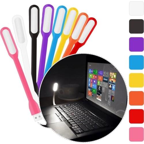 LED USB Lights Christmas Gifts Flexible Night Lamp Laptop Table Light Power Bank Indoor Lighting Portable Reading Lamp Light Tab