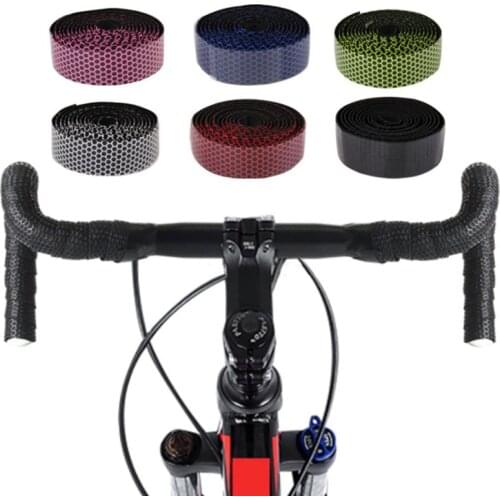 Cycling Road Bike Handlebar Tape Anti-slip Bicycle Handle Bar Tapes Wrap Pattern Sponge Fixing Straps Bicycle Accessories Hot