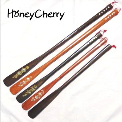 Vietnamese mahogany shoes / inlaid shells exquisite solid wood does not bend over the spot 54CM