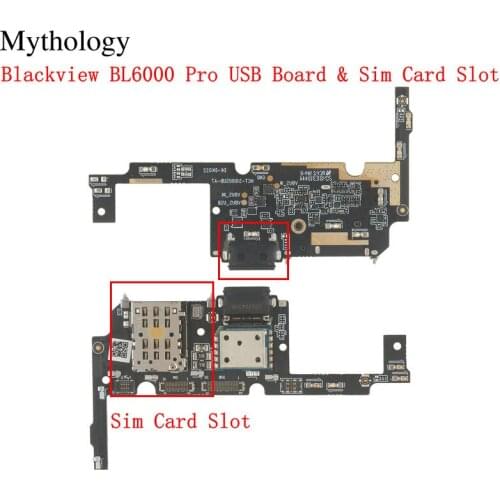 Mythology for Blackview BL6000 Pro USB Board Sim Card Slot Flex Cable Dock Connector Mobile Phone Charger Circuits