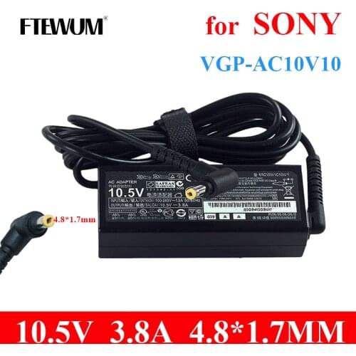 Original laptop Adapter 10.5V 3.8A 40W Charger For Sony Vaio Pro 11 13 DUO11 DUO13 VGP-AC10V10 VGP-AC10V9 SVP132A1CM PowerSupply