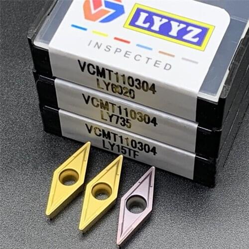 10PCS VCMT110304 VP15TF UE6020 US735 Carbide insert Steel processing VCMT 110304 Internal turning insert tungsten carbide
