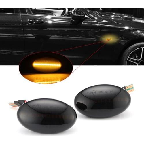 2pcs Led Dynamic Side Marker Turn Signal Light For Mercedes Benz Smart W450 W452 A-Class W168 Citan W415 Vito W639 W447