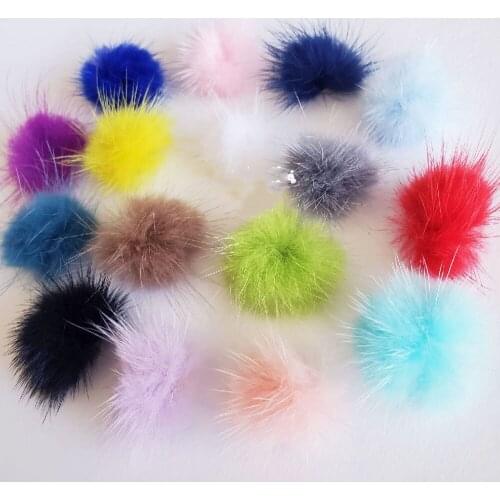 5pcs Magnetic Pompoms for Nails Art Design Magnetic Pompoms For Nails Art Design Mini Pom Poms Mink Fur Ball Pom-Pom