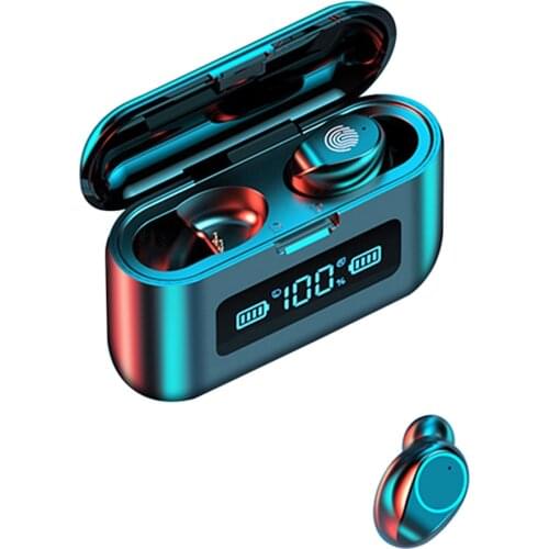 TWS Wireless Touch Control Earphones Bluetooth-compatible LED Power Display Waterproof Sport Headphone With Charging Case