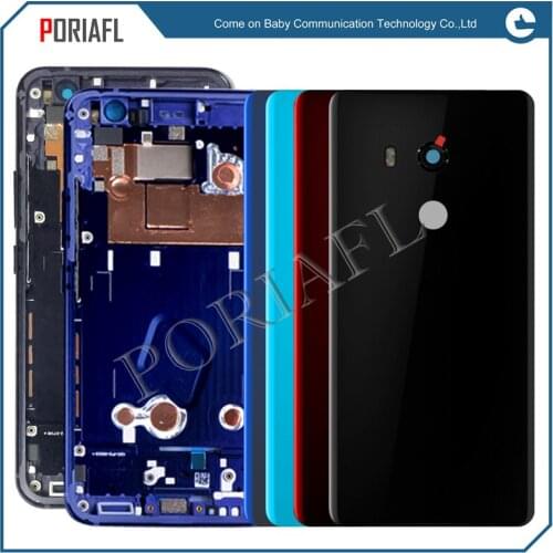 For HTC U11 back cover Battery Cover Back Housing Door with Front Bezel Frame For HTC U11 U-3w