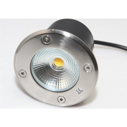 AC85-265V DC12V 15W COB LED Underground Light Warm Cool White Dimmable LED Inground Lamps Round Spotlight for Garden Yard Road