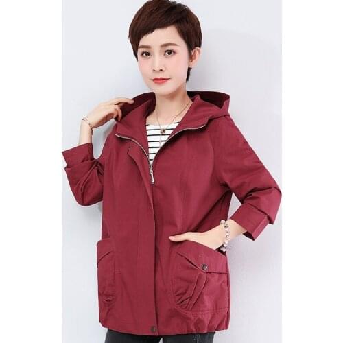 Jackets for elderly women solid autumn winter jacket for woman 2018 kimono jacket middle age clothing DD1587