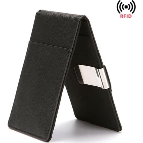 RFID Men Wallets Slim Wallet Mini Credit Card Holder Wallet Automatically Purse Holders Thin Small Casual Cases Money Purse