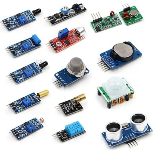 16 in 1 Sensor Kit Project Super Starter Kits for Arduino and Raspberry Pi 3