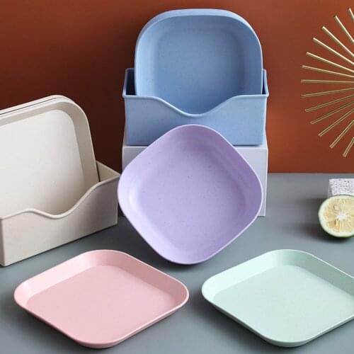 2021 Newcutlery Set Plate Plastic Plate Spit Bone Snack Plate Dining Table Trash Plate Slag Plate Kitchen Utensils Reusable