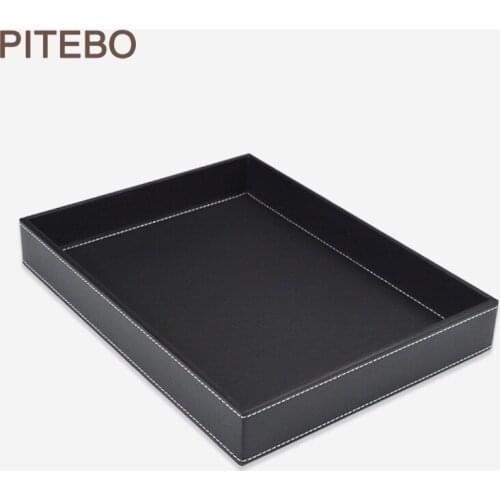 PITEBO Creative leather multifunctional fruit dish small tea dish candy dish conference room table storage dish