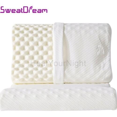 Natural Latex Orthopedic Massage Pillow Neck Cervical Spine Protected Remedial Big Vertebrae Pillow Memory Pillow for Sleeping