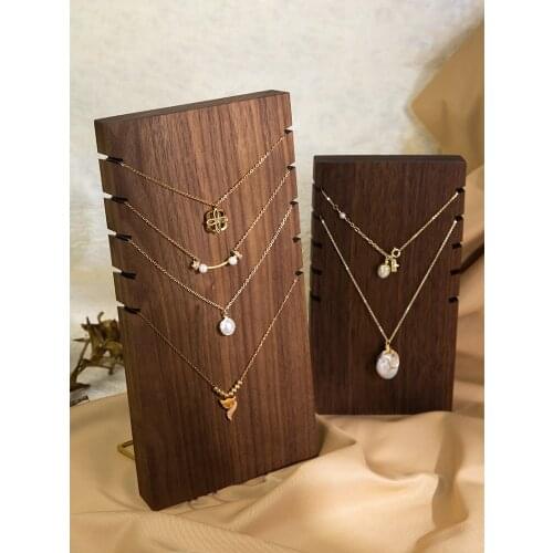 Black Walnut Solid Wood Pendant Display Holder Necklace Display Stand Jewelry Display Rack