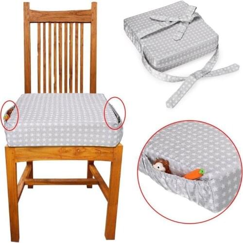 Portable Adjustable Detachable Student Seat Cushion Chair Booster Mat Children Kids Dining Heightening Pad