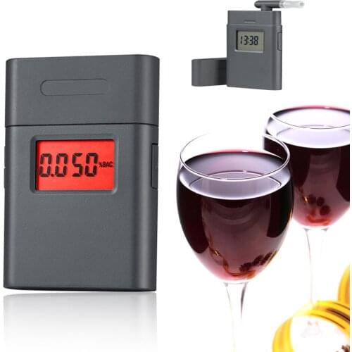 Portable alcohol testerPrefessional Police Portable Breath Alcohol Analyzer Digital Breathalyzer Tester Body Alcoholicity Meter