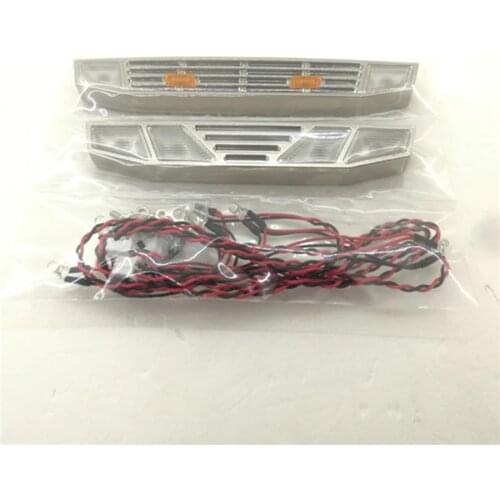 Rc Toys Model Truck Body Grille Plate Spotlights Sets For 1/14 Scale Remote Control Toy Car Tamiya FH16 56360 Accessories Parts