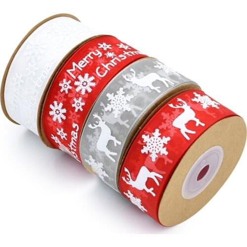 5m/lot Organza Christmas Ribbons for Party Festival Decorations Gifts Bouquet Packing Supplies Hairbow DIY Ribbon