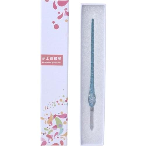 Vintage Handmade Glass Dip Signature Ink Fountain Pen Writing Tool Offices School Stationery With Gift Box