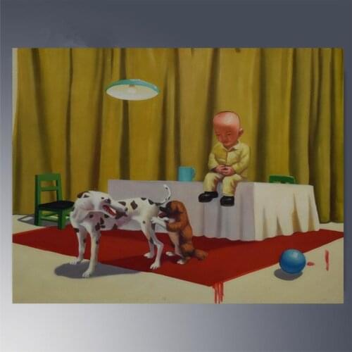 Hand painted Canvas paintings Cartoon Contemporary art painting Modern home decor wall art for room