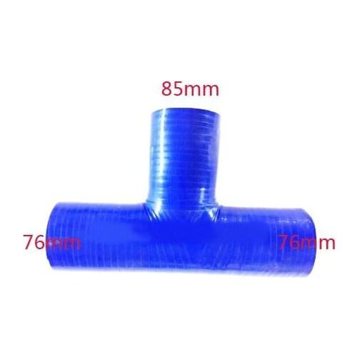 76/76/85mm t silicone hose