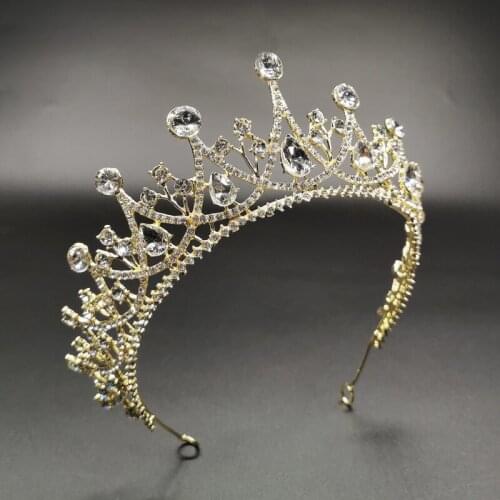 Rhinestone Tiaras and Crowns Bride Wedding Hair Accessories Luxury Princess Diadem Headbands for Women Girls Party Crowns