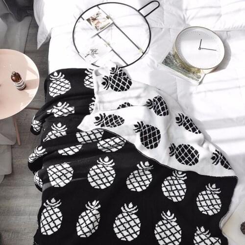 TONGDI Soft Warm Children Handmade Knitted Coarse Woolen Throw Blanket Pretty Gift For Bed Sofa Girl All Season Sleeping Bag