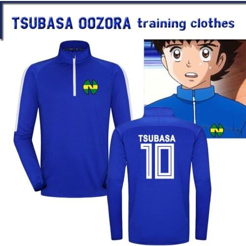 Japan Anime Captain Tsubasa Coat Ozora Tsubasa Jersey NO.10 Men /Kids Jackets Cosplay Costumes Gym Training Sports training suit