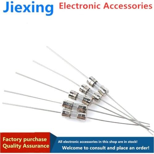 50 pieces of 3.6*10 fuse/0.1A0.25A1A2A3.15A4A5A6.3A10A15A with lead double cap 250V