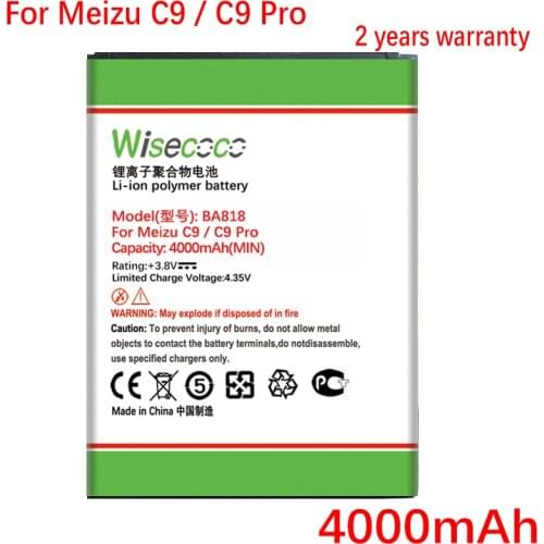WISECOCO BA818 NEW Battery For Meizu C9/ C9 Pro Mobile Phone In Stock High Quality Battery With Tracking Number