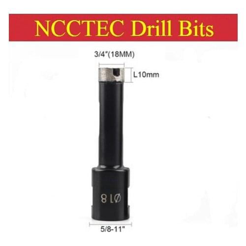 [5/8-11'' thread] 1'' 0.72'' 0.32'' 0.24'' inch Diamond Wet core drill bits | 25 18 8 6mm drilling tools hole saw hollow opener