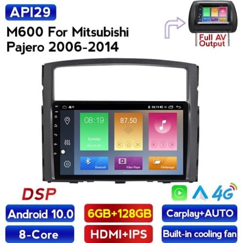 DSP RDS 6G+128G Car DVD GPS Multimedia Player For MITSUBISHI PAJERO V97 2006 2007 2008 2009 2010 2011 2DIN Video Audio Player