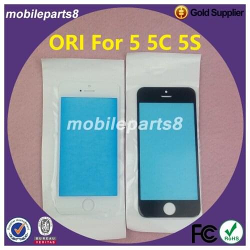 DHL free shipping 5G 5C 5S Touch Screen Glass for iPhone 5&5C&5S Front Screen Outer Glass Replacement Black White ori quality