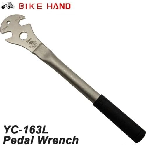 Free shipping Bike Hand Hot Sale Cycling Bike Bicycle Pedal Wrench Spanner Repair Tool 15mm YC-163L