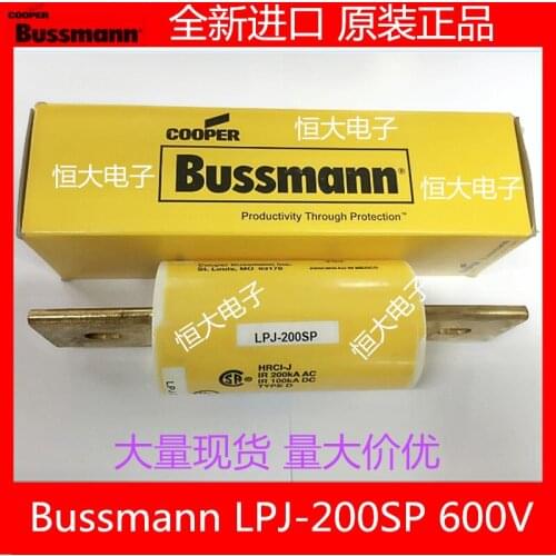 BUSSMANN LPJ-200SP delay fuse ceramic fuse 200A 600V original import
