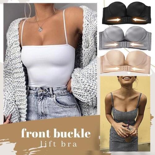 Strapless Bra Wome Tube Tops Non-slip Adjustment Rimless Bra For Ladies Sleeveless Crop Tops Camisole 2021
