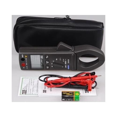 TES-3040 AC Clamp Meter Digital Multimeter Resistance Tester