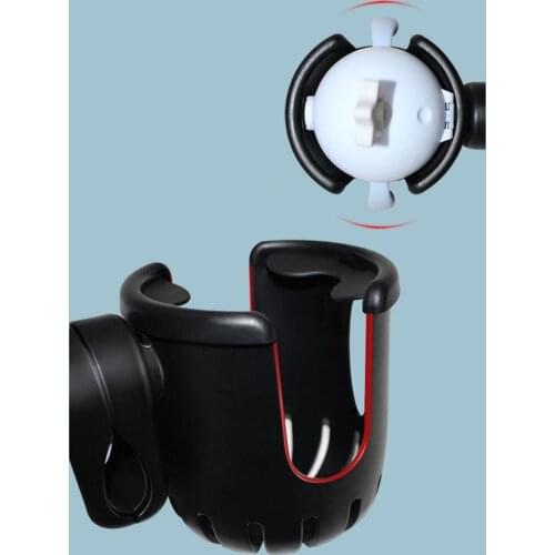 Baby Stroller Cup Holder Accessories Universal 360 Rotating Rack Bottle Holder For Cart Pram Wheelchair