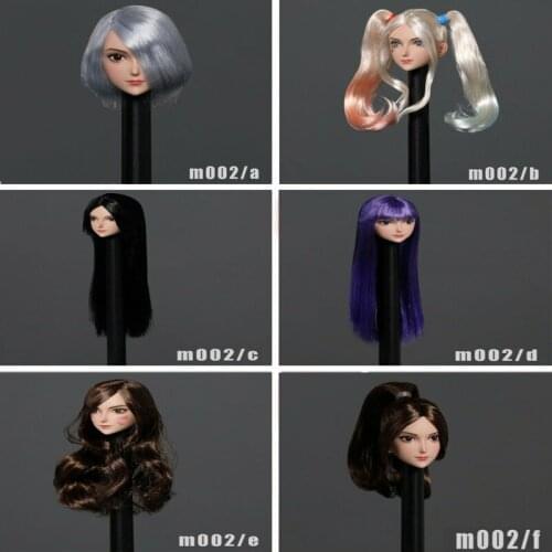 Iminitoys 1/6 M002 Anime Beauty Pale Girl Head Sculpt Fit 12" Female TBL Figure Body In Stock