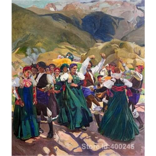 Joaquin Sorolla y Bastida paintings of Aragon Jota modern art Landscape High quality Hand painted