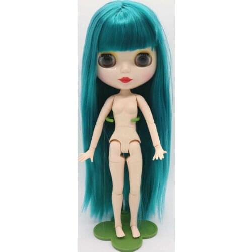 Joint body Nude blyth Doll green hair with bang 18