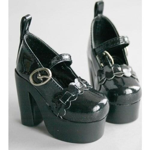 [wamami] 55# Black 1/3 SD DOD BJD Dollfie High-Heels Synthenic Leather Shoes