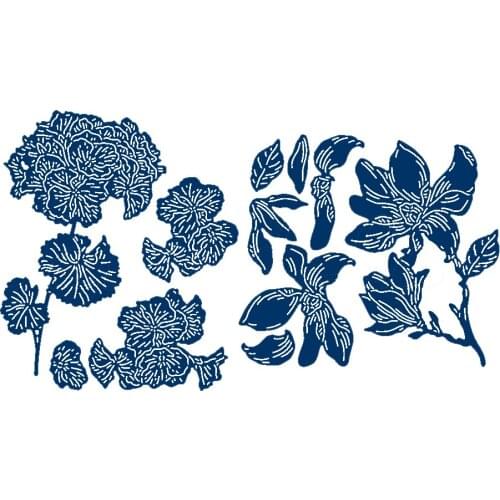 Magnolia Flower Metal Cutting Dies DIY Card Album Making Crafts Scrapbooking Template Embossing Stencil New Dies 2019
