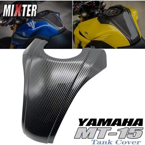 Motorcycle Carbon Fiber Gas Tank Pad Sticker Tank Protector Cover Guard For YAMAHA MT-15 MT15 MT-125 MT125 2018 2019 2020 2021