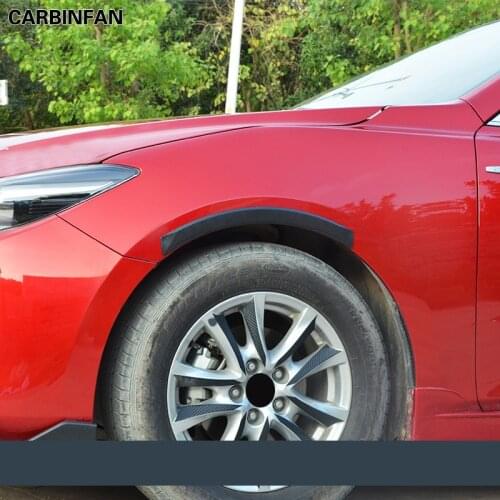 Carbon fiber Wheel eyebrow bumper cover sticker Anti-scratch tape Strip for Mazda 3 Axela 2014-2019 C1840