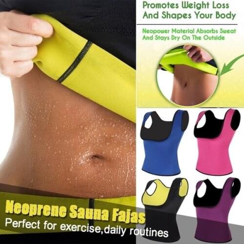 Women Neoprene Sweat Sauna Body Shapers Vest Waist Trainer Slimming Weight Loss Waist Cincher Anti cellulite Burning Fat