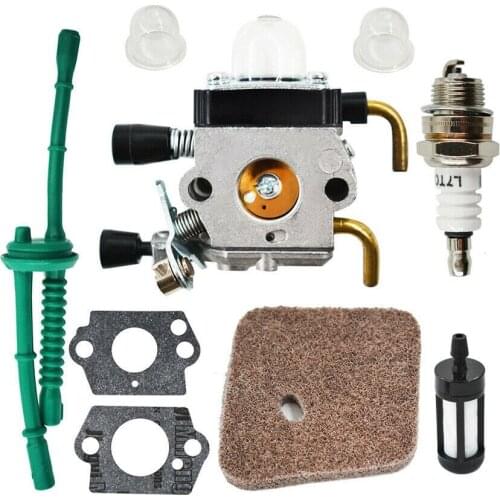 NEW Carburetor For STIHL FS55 FS55R FS55RC KM55 HL45 KM55R FS38 w/ Fuel Line Kit