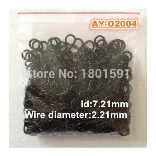 Wholesale 100pieces fuel injector upper oring 7.21*2.21mm fuel injector repair kits (AY-O2004)