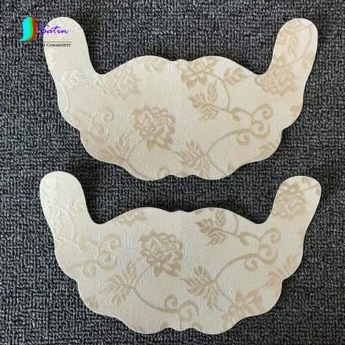 Wholesale Disposable Lace Push-up Chest Bra Accessories Anti-sagging Seamless Stealth Underwear Chest Black 100pairs/lot S447P